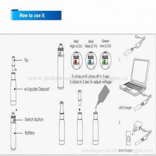 Best Seller CE4 BP Electronic Cigarettes, Available in 650/900/1,100mAh Battery Capacity